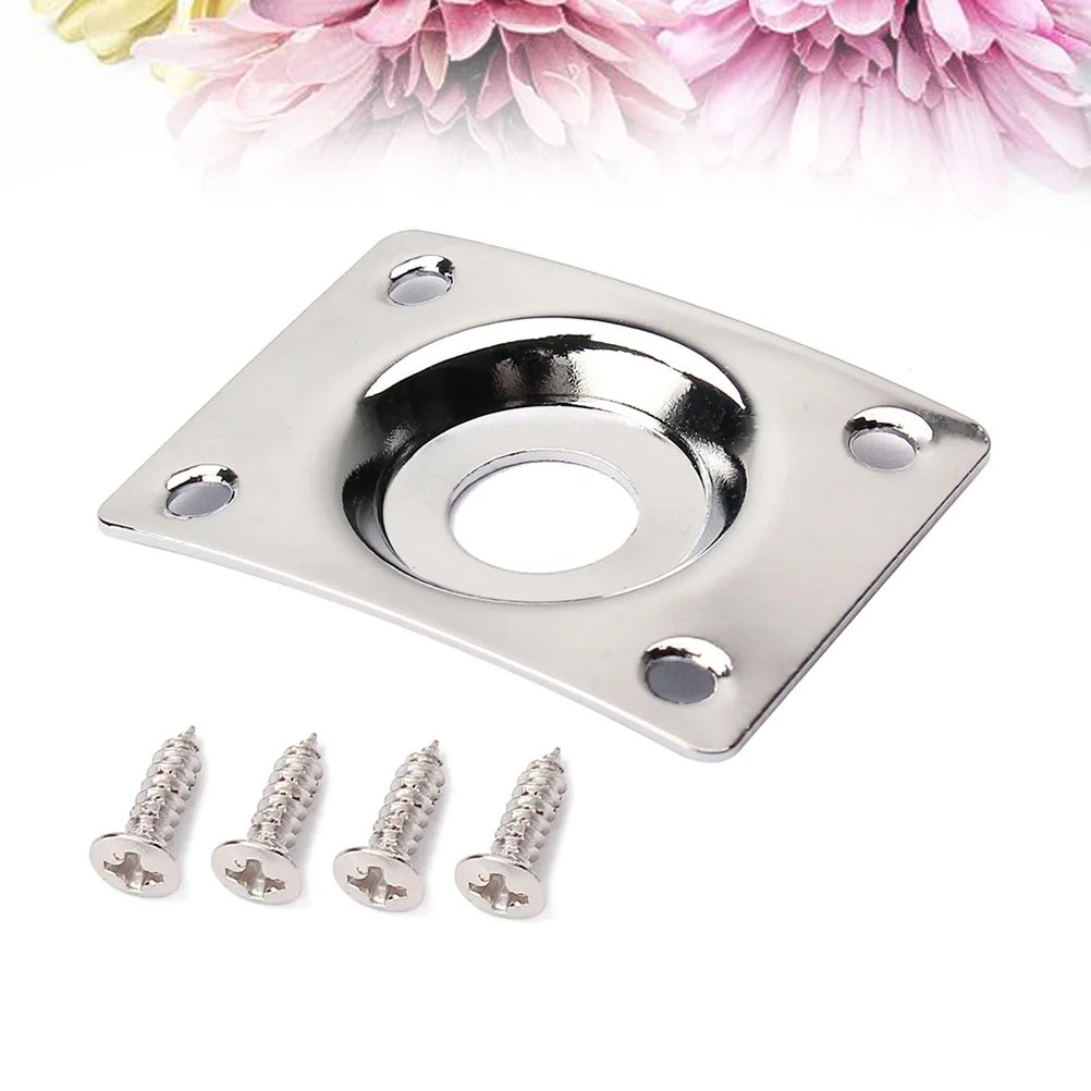 

Guitar Accesories Jack Socket Plate Square Accessories Plug Input Accesorios Para Guitarra Pickup