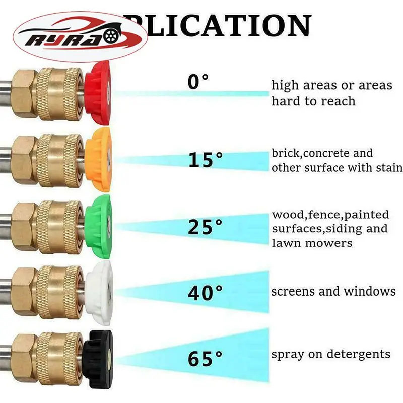 Spray Nozzles Tips Quick Connect Portable Universal Durable 