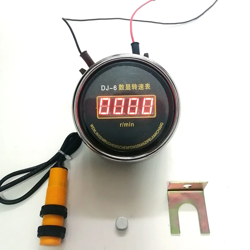 

Diesel engine tachometer digital display marine excavator vehicle 85mm0-9999rpm display 12v24universal