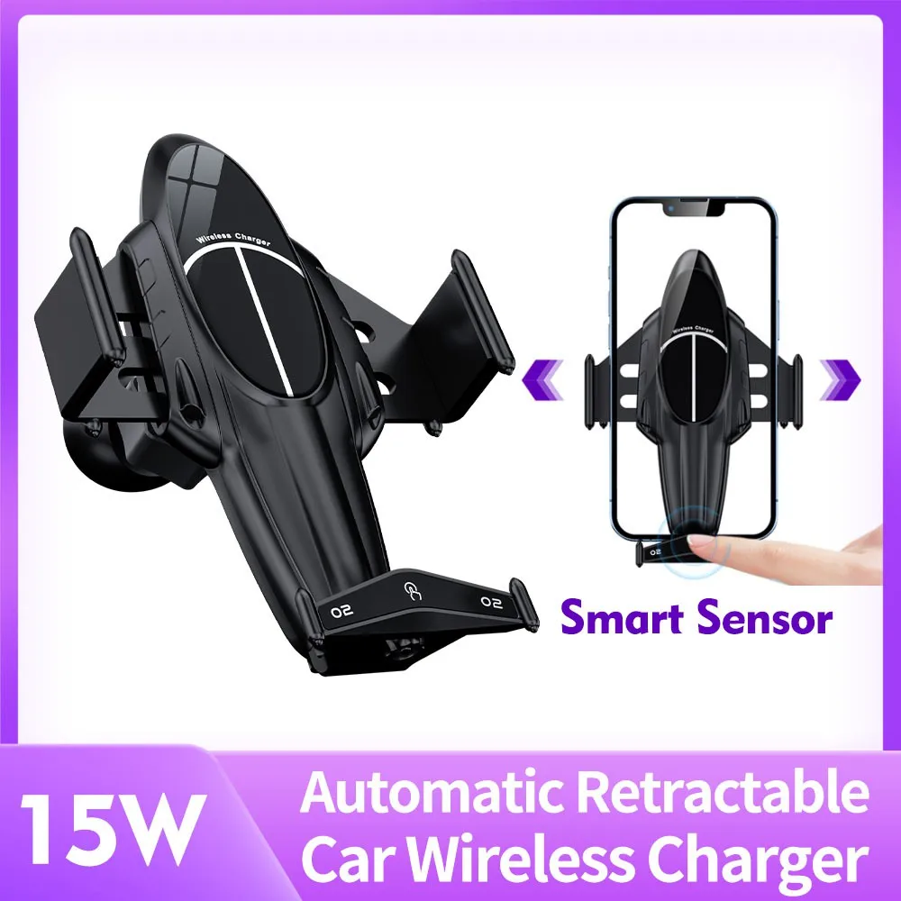 

Магнитное автомобильное беспроводное зарядное устройство, автоматическое зарядное устройство для iPhone 14, 13, 12, XS, XR, Samsung, держатель для телеф...
