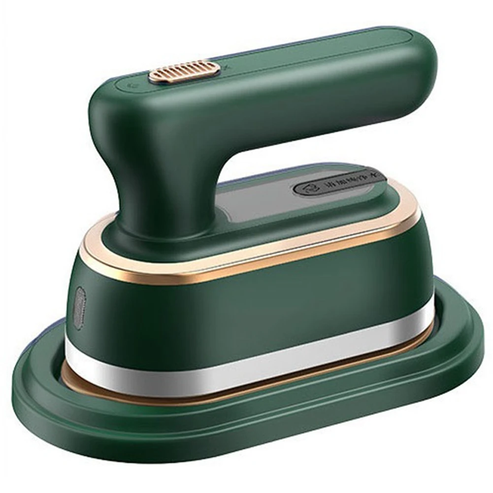 

Hand Held Ironing Machine Garment Steamers Electric Iron Mini Dormitory Wet Dry Iron for Clothes Machine Green EU Plug
