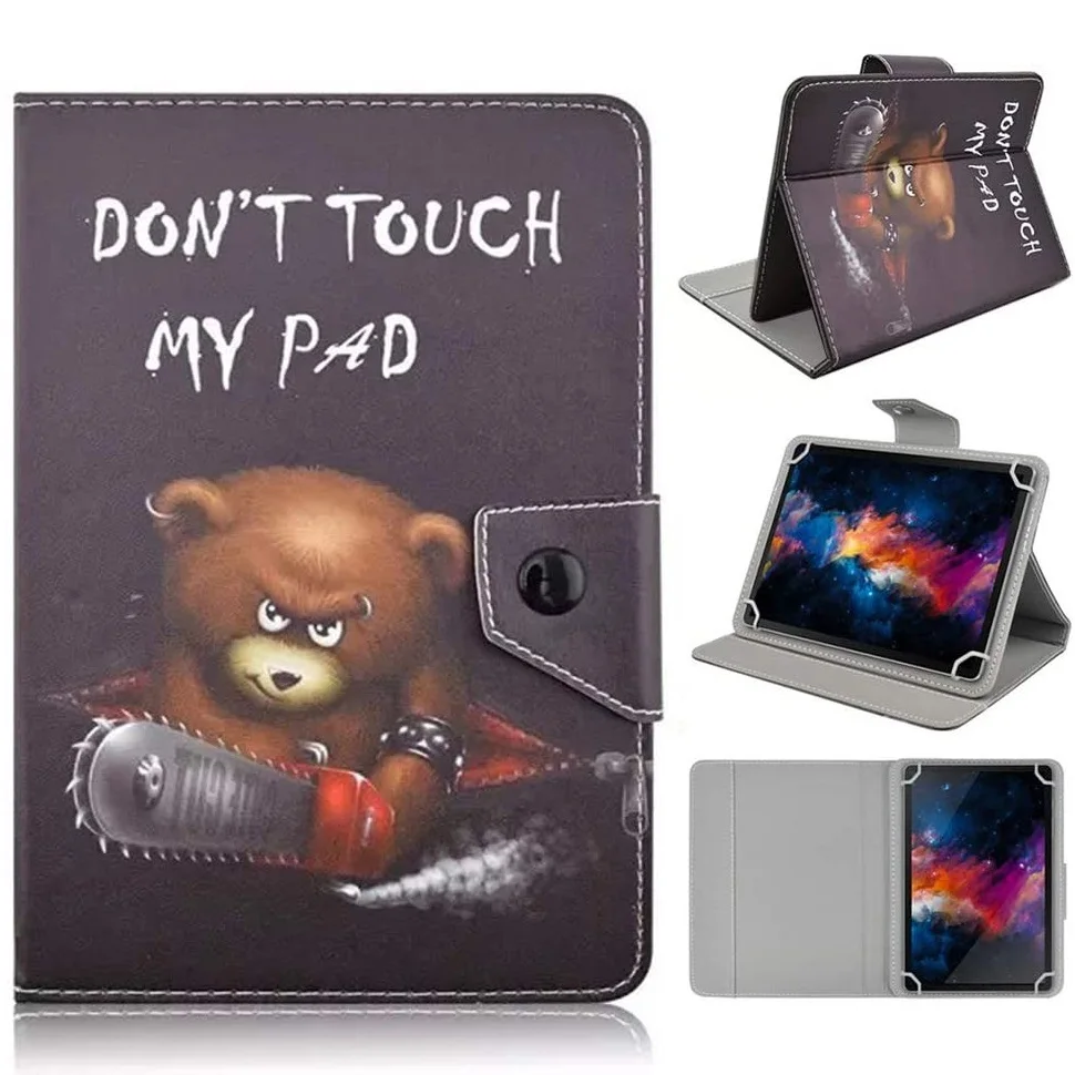 

Universal Tablet Case for 9.7-10.5 Inch PU Leather Stand for New iPad 9.7 2017/2018 ipad air 1 air 2 air3 Tablet No Camera Hole