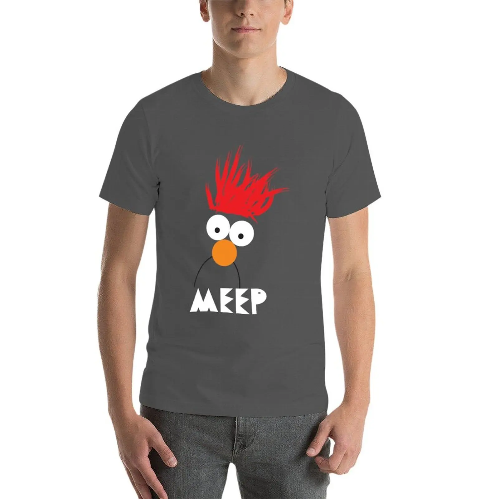 Фото Футболка Beaker MEEP Vintage, легкая спортивная базовая футболка №3
