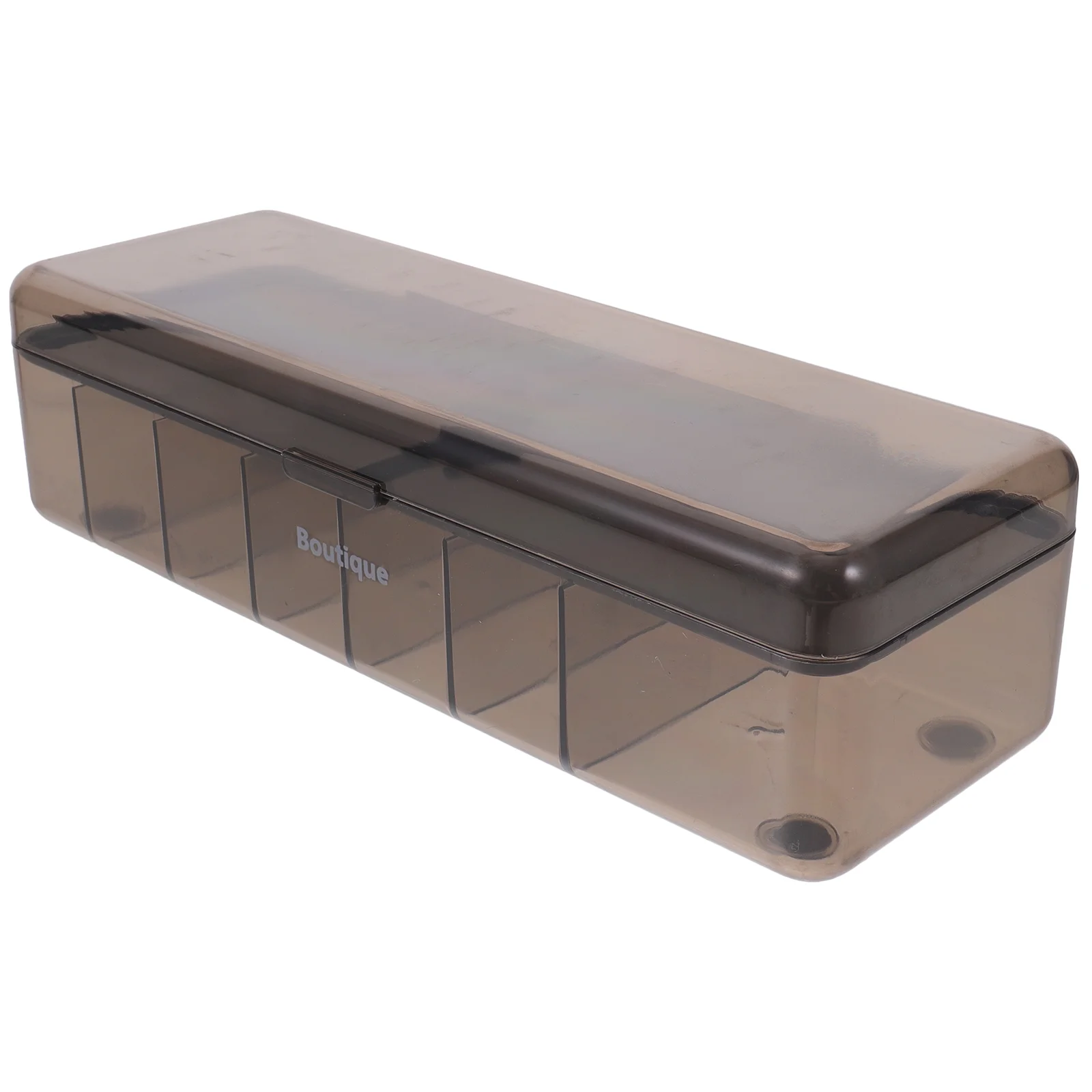 

Cable Management Box Electronics Organizer Bin 7-slot Cord Organizer Case