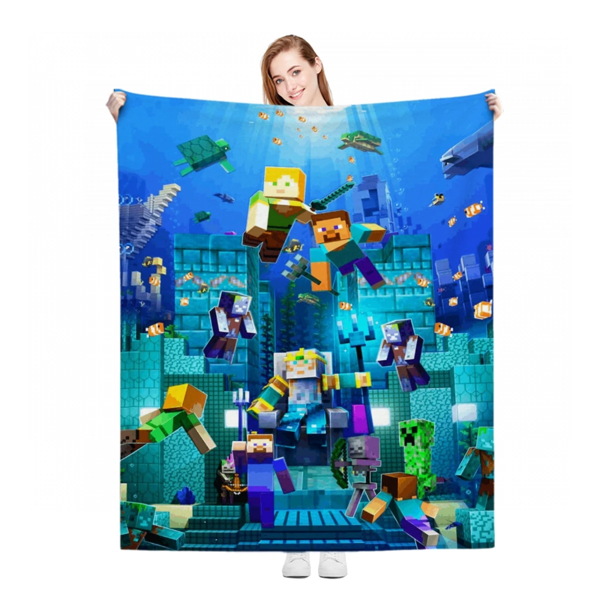 

Blanket For Children Christmas Gifts Picnic Travel Home Bed Sofa Chair Applicable All Season Blanket Anime Flannel Blanket