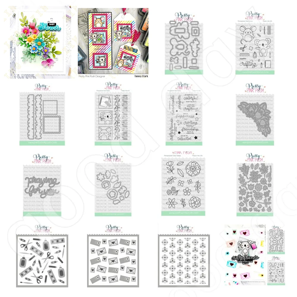 

2022 New Floral Arch Flowers Foliage Grid Metal Cutting Dies and Stamps Diy Scrapbooking Card Stencil Paper Cards Handmade Album