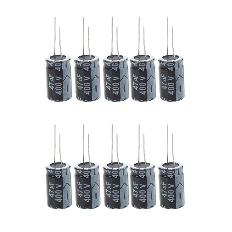 

10 Pcs 400V 47UF 18 X 20Mm Aluminum Electrolytic Capacitor