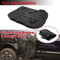Rhyming Foldable Front Door Storage Bag Portable Protection Kit Fit For Ford Bronco 2021 2022 2/4 Door Car Interior Accessories