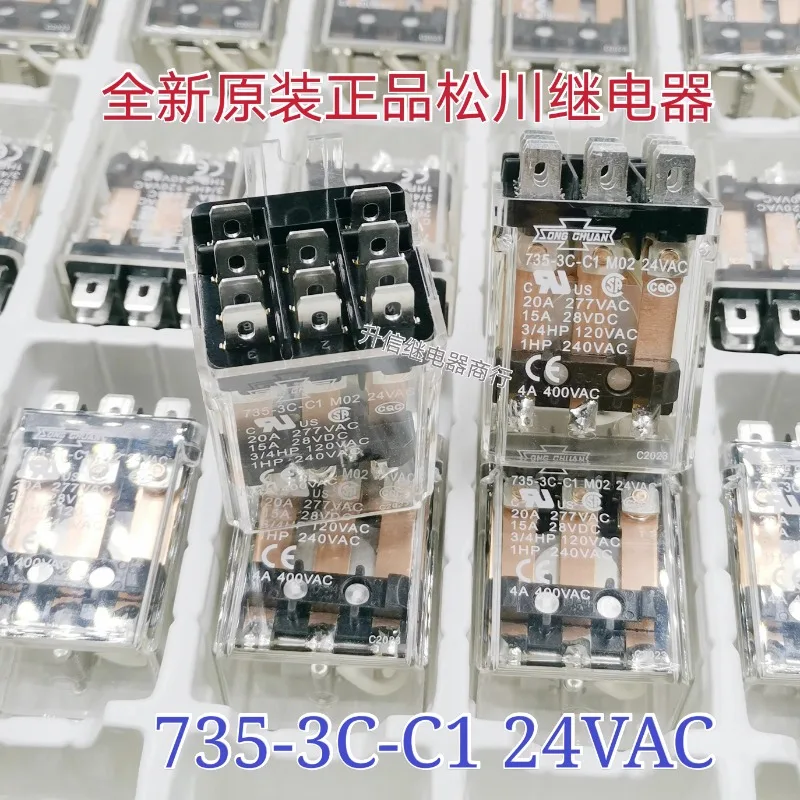 

Реле 735-3C-C1 M02 24VAC 20A