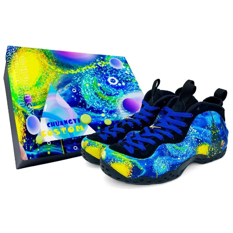 【Customize】Nike Foamposite One Vintage Basketball Shoes Unisex Sneakers shoes 314996-012
