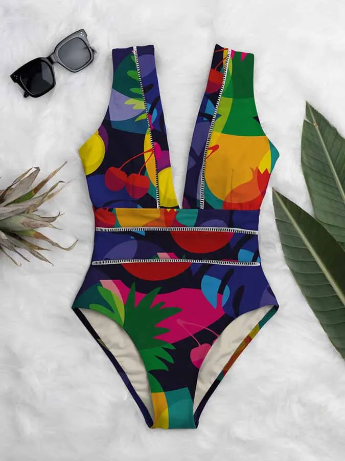 Рисунок 2 - Женский слитный купальник с глубоким