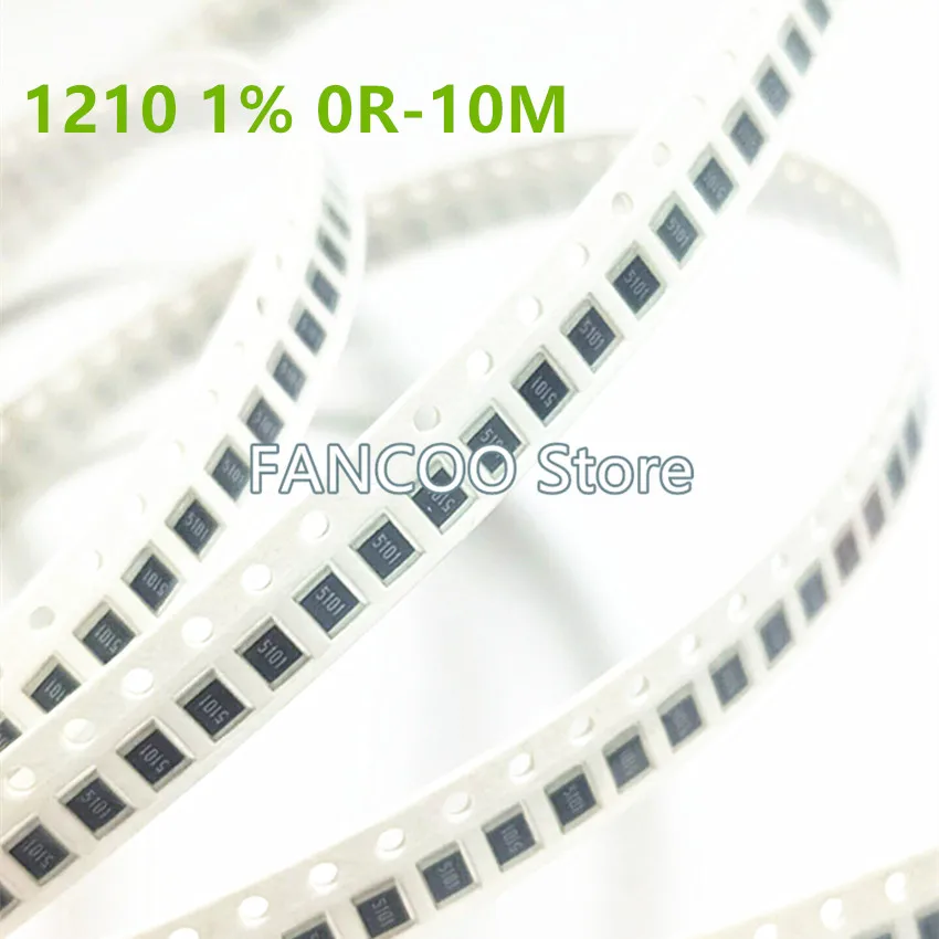 

100PCS 1210 1% 10R-100R 10R 10.2R 10.5R 10.7R 11R 11.3R 11.5R 11.8R 12R 12.1R 12.4R 12.7R 13R 13.3R 13.7R 14R 14.3R 14.7R 15R