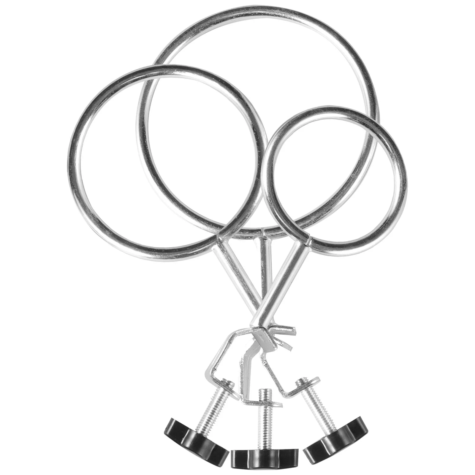 3 шт. железные кольцевые зажимы для лаборатории