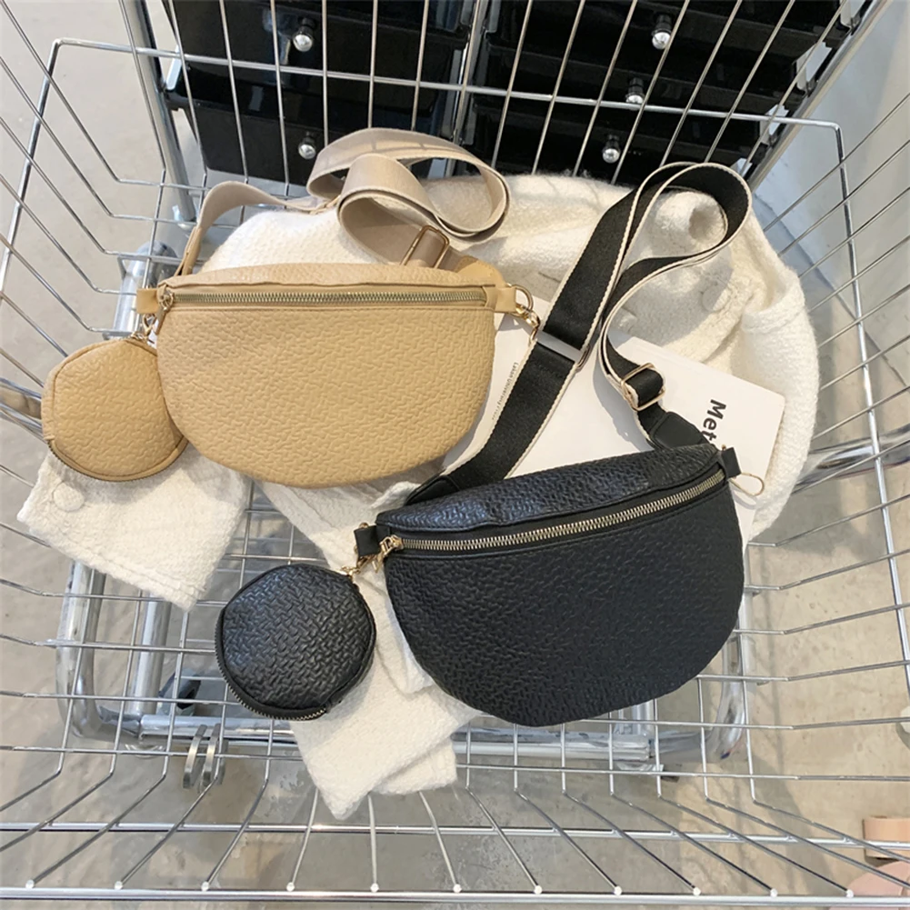 

Нагрудная сумка из искусственной кожи для женщин, модная сумка-слинг 2022, женские сумки через плечо, сумка для денег, кошельки, Женская поясна...