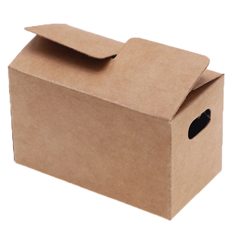 

2pcs Dollhouse Express Box Miniature Fold Paper Box Doll House Decor Furniture Accessories For Kids