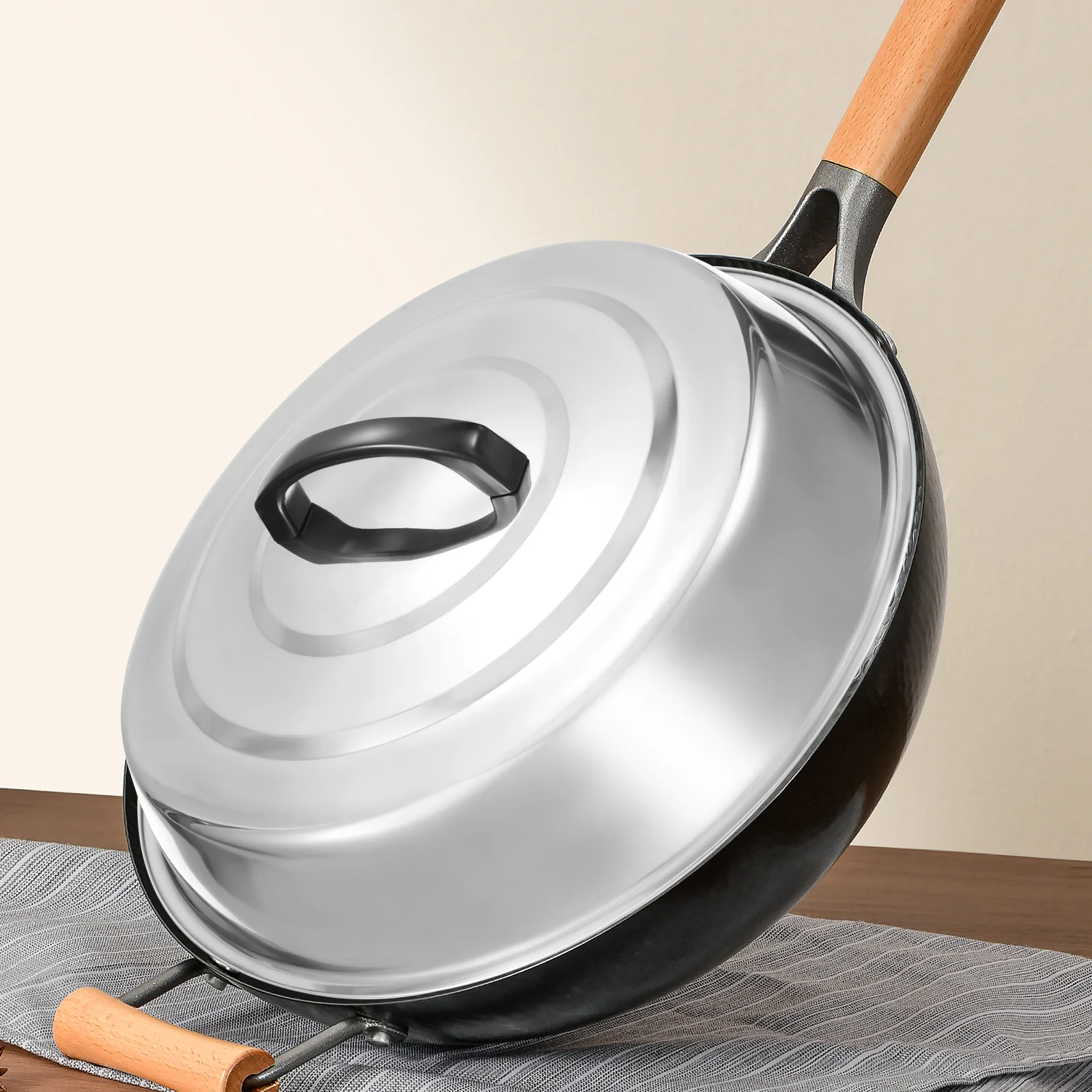 Крышка кастрюли из нержавеющей стали круглая крышка для наметки приготовления