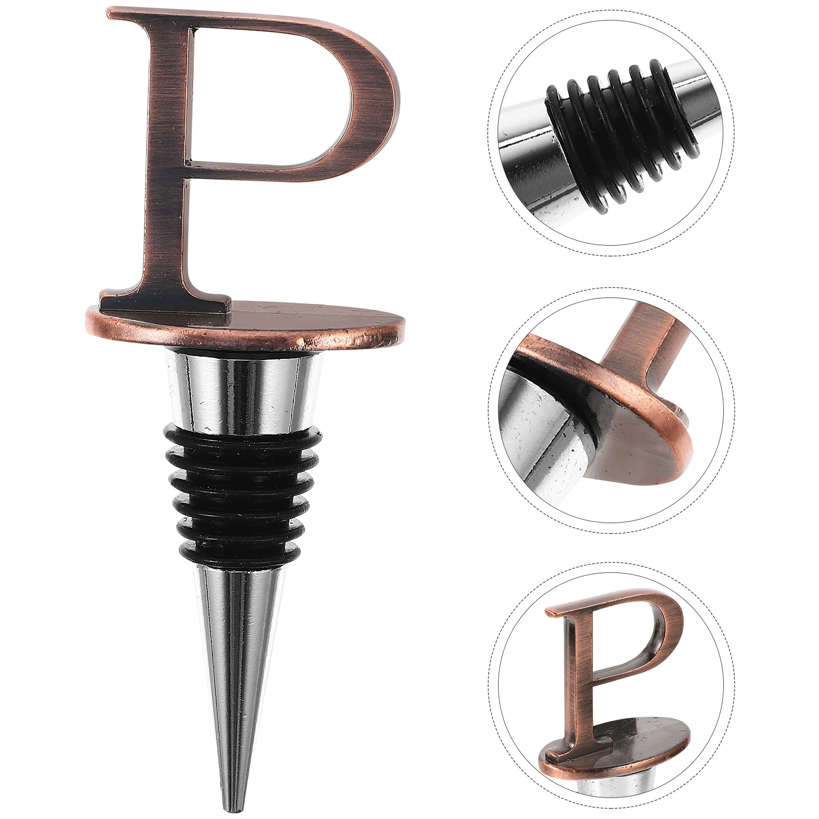 

Stopper Bottle Letter Plug Decorative Pump Saver Alphabet Whiskey Beer Metal Champagne Cork Initial Topper Wedding