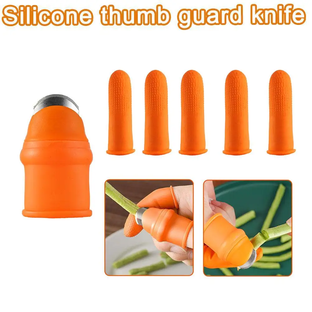 

NEW Finger Protector Silicone Thumb Knife Protector Knife Scissors Vegetable Harvesting Glove Pinching Plant Cutting Gears P6I3