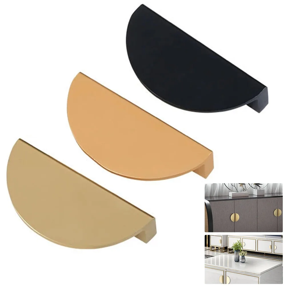 

Semi-circular Cabinet Pulls Aluminum Alloy Kitchen Cupboard Handle Drawer Knob Door Wardrobe Door Furniture Handles