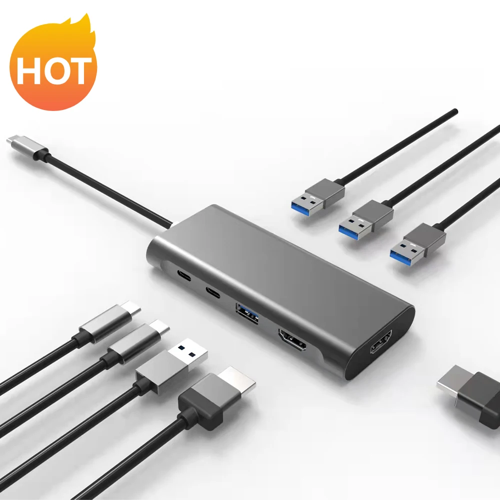 

Док-станция 8 в 1, 5 Гбит/с, Usb 3,0