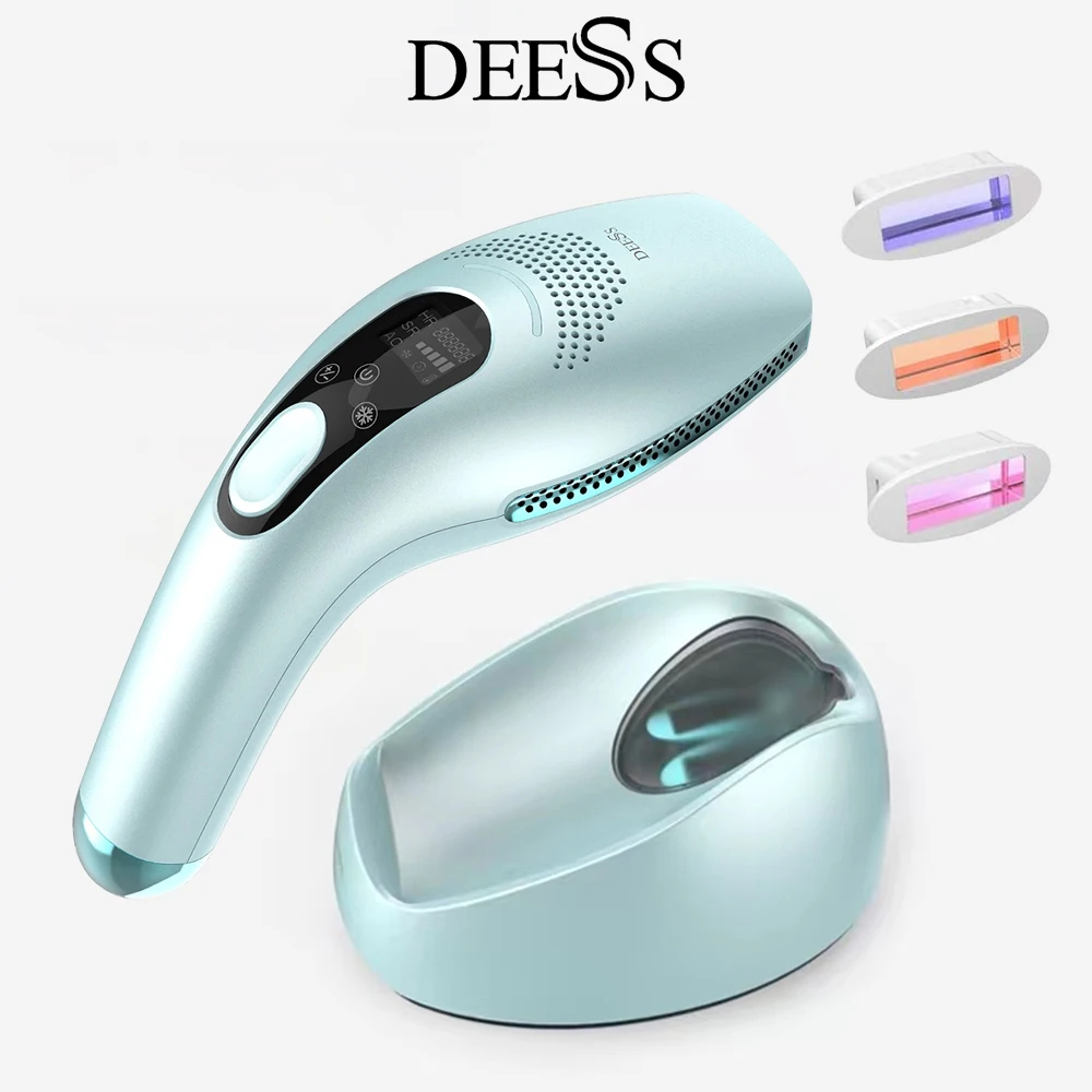 

DEESS GP590 Laser Hair Removal Cold IPL Permanent Epilator Home Use Depilador 3 in 1 Unlimited Flash Skin Care Beauty Device