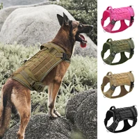 dog tactical harness military dog vest no pull working pet dog durable vest reflective for medium large dogs german shepherd