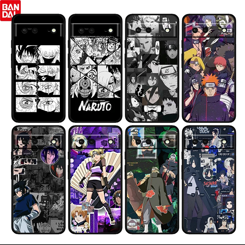

Jigsaw Naruto Cute Cartoon For Google Pixel 6 6a 6Pro 5 5a 4 4a XL 5G TPU Black Soft Phone Case Silicone Cover Fundas Coque Capa