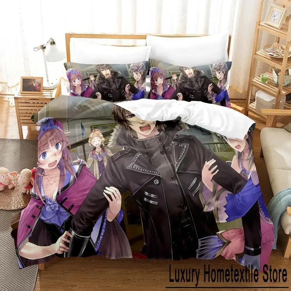 Atelier Totori The Adventurer of Arland Bedding Set Cartoon Anime three-piece set Adult Kid Bedroom Duvet cover Sets 3D Kawaii