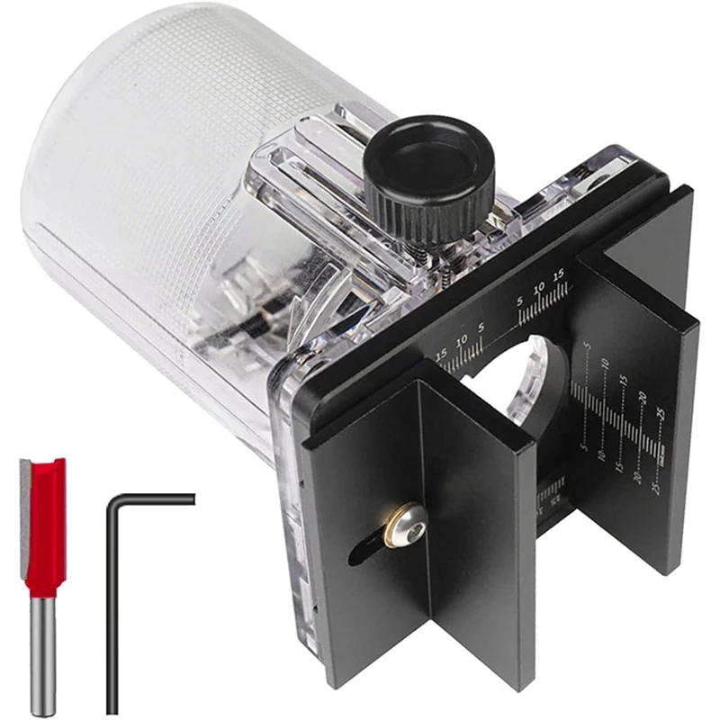 

2 In 1 Slotted Base And Fastening Bracket For Diamater 65Mm Wood Palm Router Tool, Woodworking Handheld Trimming Machine
