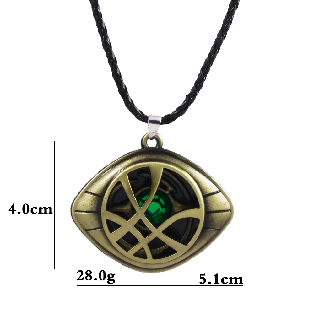 Vintage Eye of Agamotto Pendant Necklace Movie Dr. Strange Cosplay Necklace for Women Men Jewelry images - 6