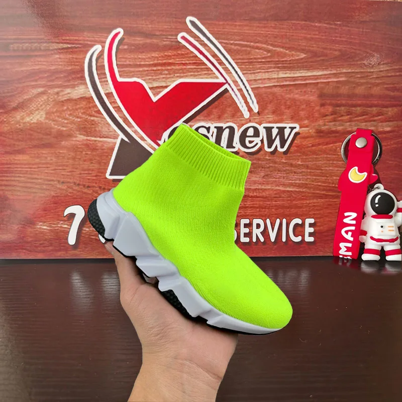 Kids Boys Girl Socks Boots Shoes Speed Platform Sneakers Children Baby Vulcanized Breathable Sports Trainer Pour Enfants