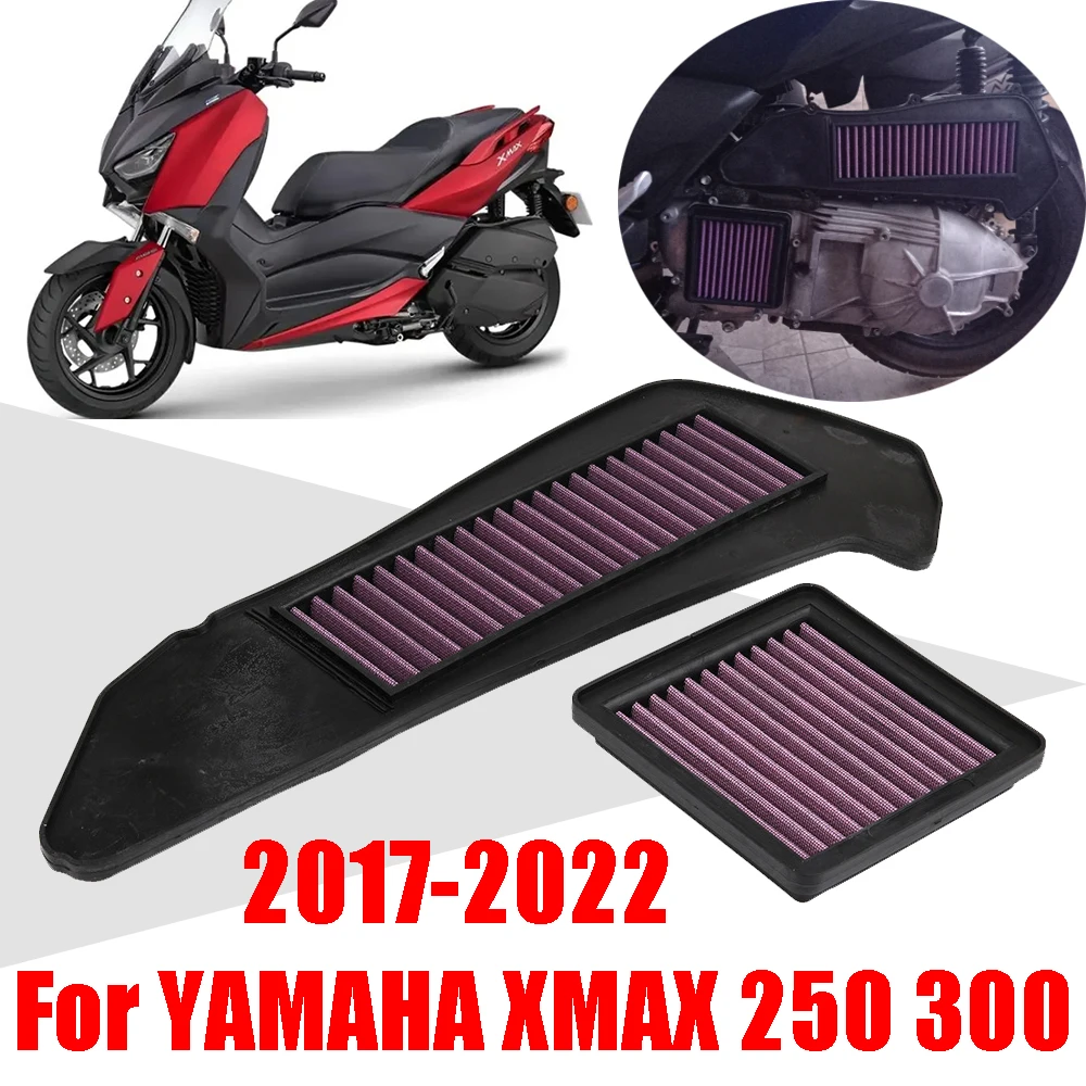 

For YAMAHA X-MAX XMAX 250 300 XMAX250 XMAX300 2017 - 2021 Accessories Air Filter Air Element Intake Cleaner Engine Clutch Filter