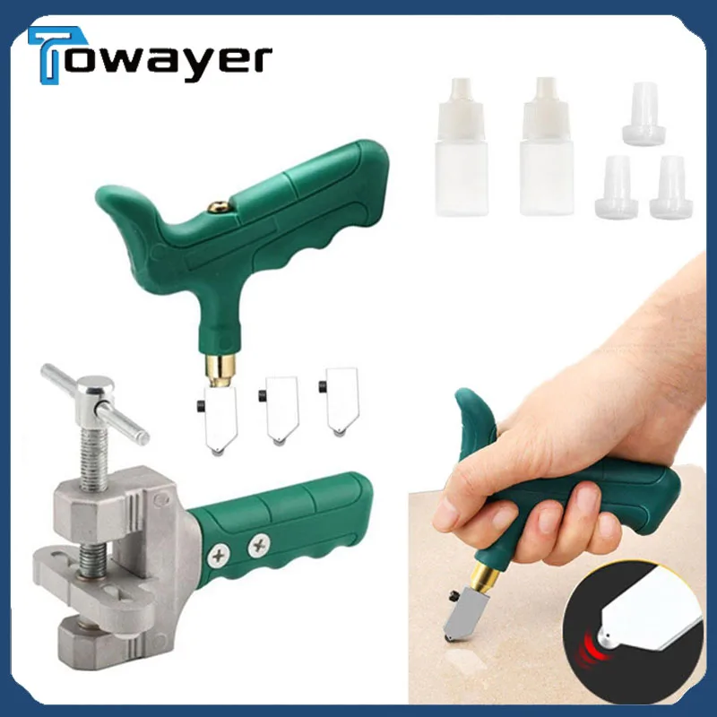 

Towayer High Strength Glass Cutter Tile Handheld Multi Function Portable Opener Home Tile Cutter Diamond Cutting Hand Tools