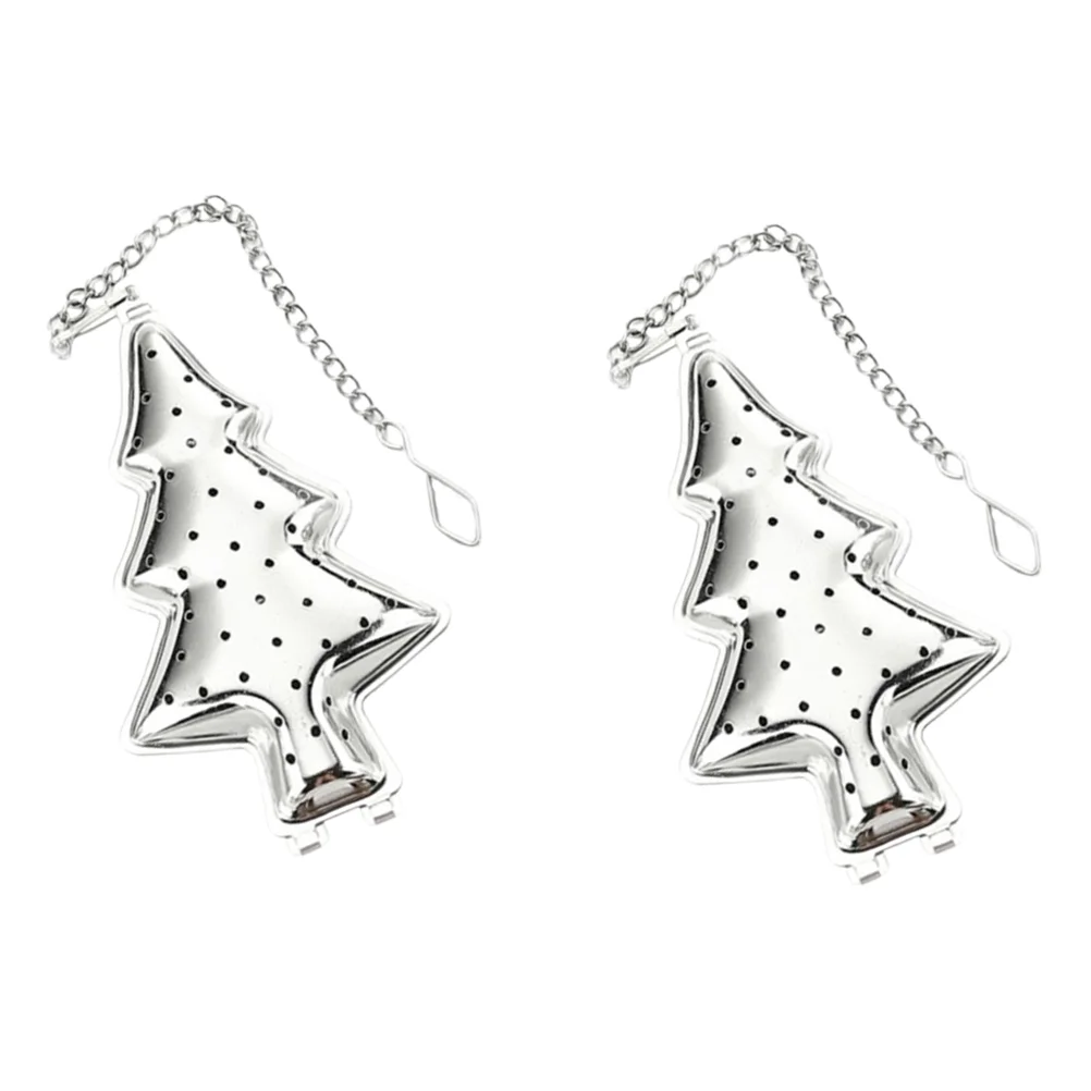 2 шт. заварочный чайник в форме рождественской елки фильтр из нержавеющей стали