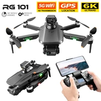 rg101 max drone 6k professional gps obstacle aoidance foldable drone brushless motor fpv 3km aerial helicopter toy gift