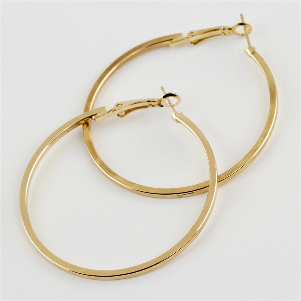 

Angular ring earrings 5 cm