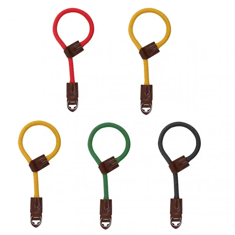 

Camera Wrist Strap Black Non-slip Cowhide Leather Wrist Camera Strap Photographic Accessory For Nikon Sony Canon High Quality