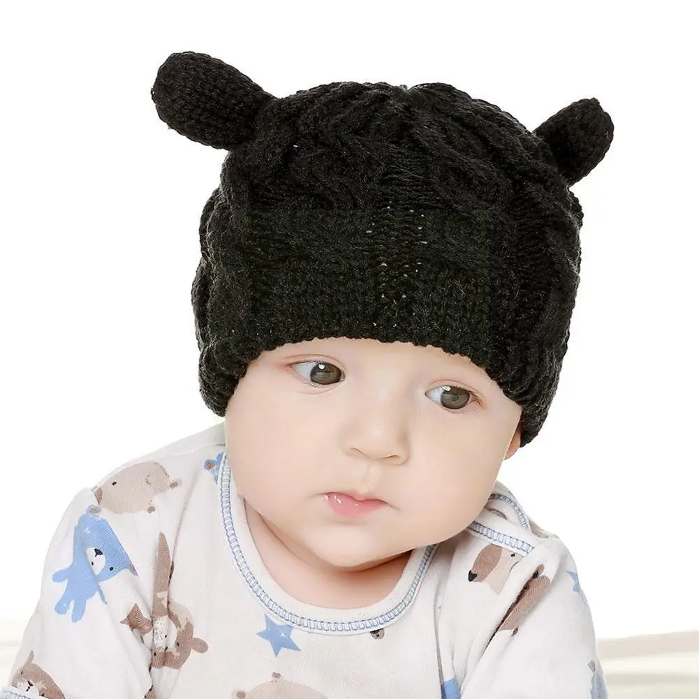 

New Children's Winter Warm Knit Hat Cute Glove Kids Lovely Baby Glove Girls Hand Boys Boys Kids Caps Gifts Girls S0h4