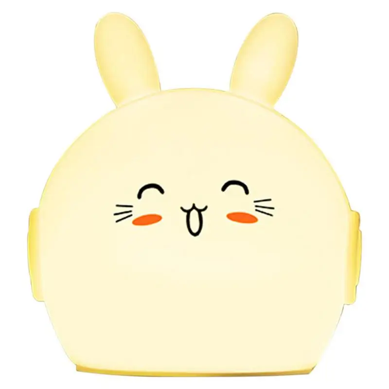 

Силиконосветильник ночсветильник с сенсорным датчиком, светодиодный светильник в виде кролика, с сенсорным экраном, для детской комнаты