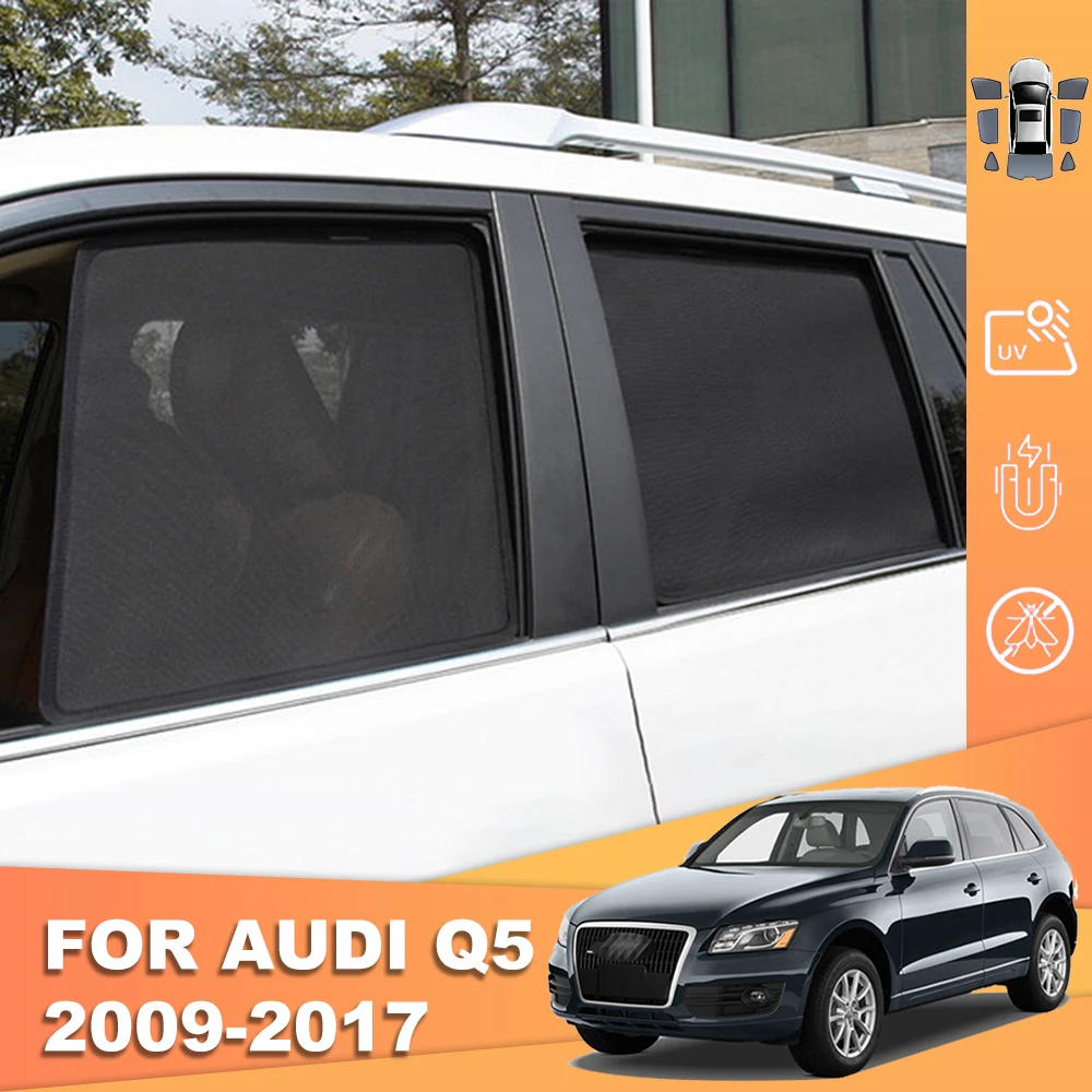 

For Audi Q5 8R 2008 2009 2010 2011 2012 2013 2014 2015 2016 Magnet Car Sunshade Windshield Mesh Curtain Baby Window Sun Shade