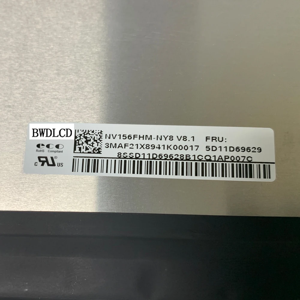 NV156FHM NY8 15.6'' 1920*1080IPS 40PIN 165HZ Contrast Ratio1200:1 300 cd/m² 100%SRGB FHD LCD Display NV156FHM-NY8 FRU 5D11D69629 -