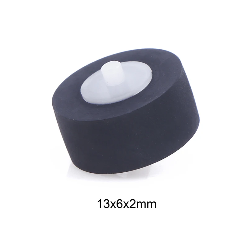 

1Pc 13x6x2mm With Axial Rubber Pinch Roller Belt Wheel For Cassette Movement Tape Recorder Radio Audio Accessories