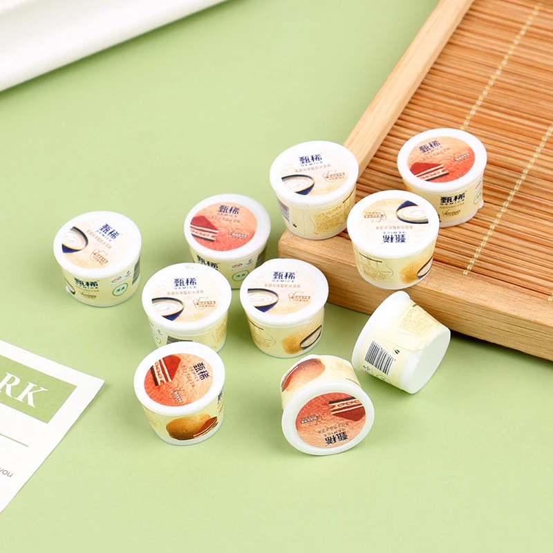 5 шт. кукольный домик еда мороженое масштаб 1:12 йогурт картонная Бутылка Чашка для