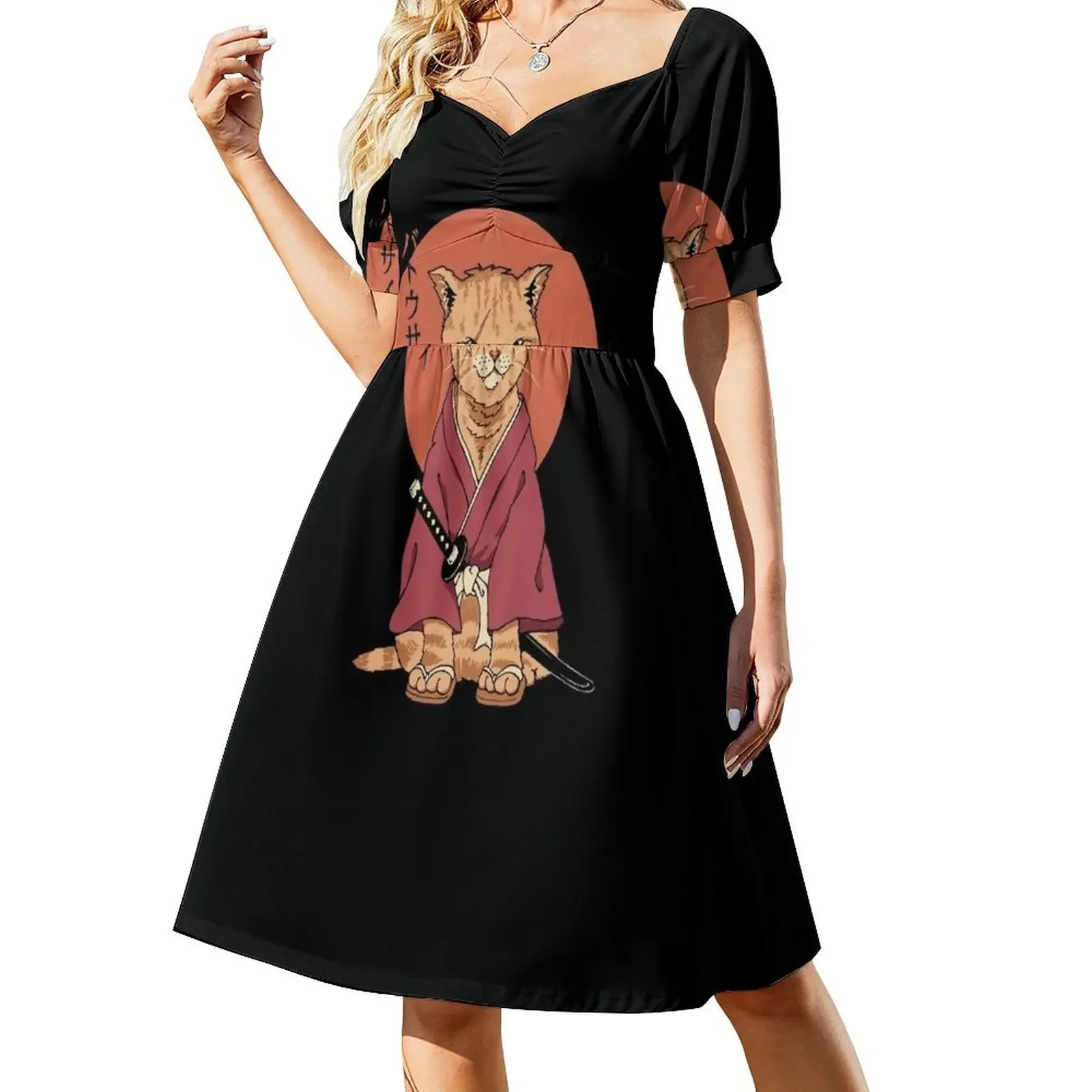 Neko Battousai платье с короткими рукавами платья для официальных случаев женщин 2023