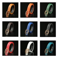 new fashion childrens belts variety of multi color high quality pu leather alloy buckle belts jeans dress decoration girls belt