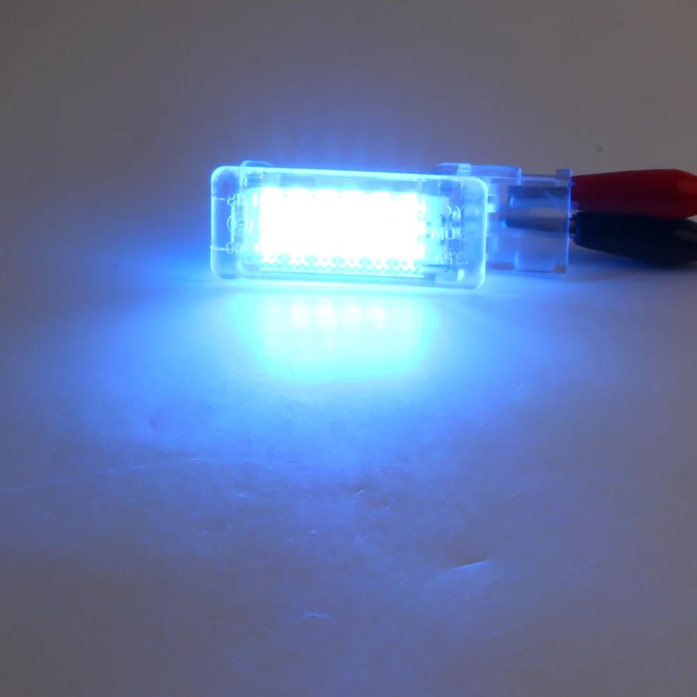 2x Iceblue автомобильные светодиодные фонари для ног VW Golf MK5 MK6 Plus Jetta Passat CC EOS SKODA Superb Fabia