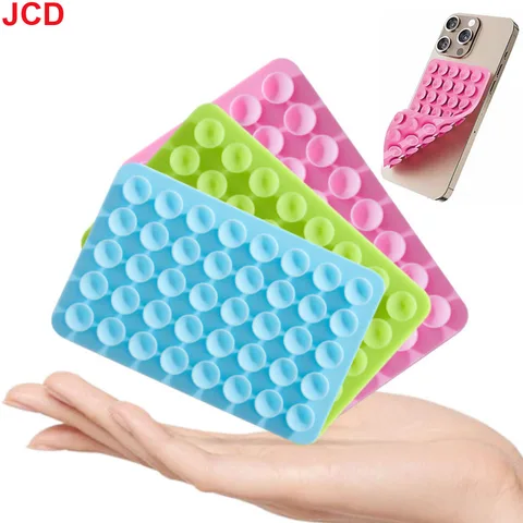 2 шт., силиконовый чехол на присоске, двухсторонний держатель с прочной ручкой без помощи рук для селфи и видео для iPhone Android