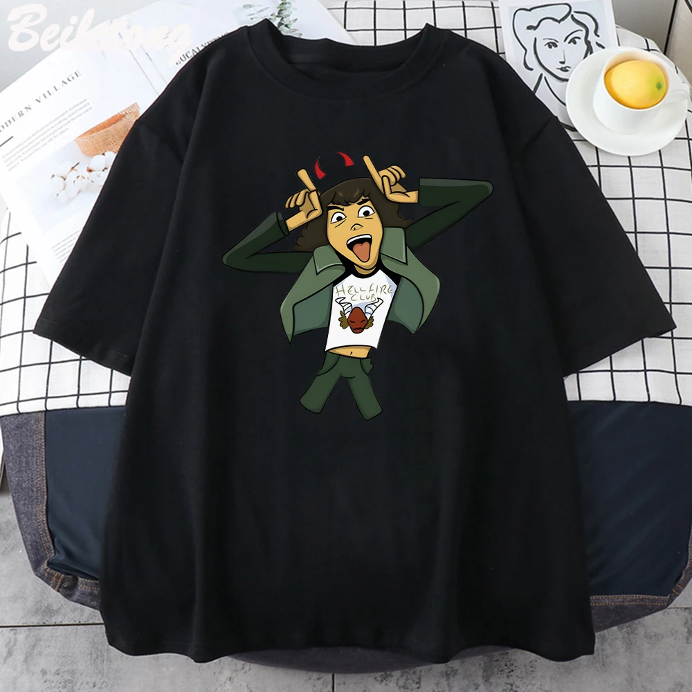 

Футболка Мужская/женская с принтом «очень странные дела», 100% хлопок