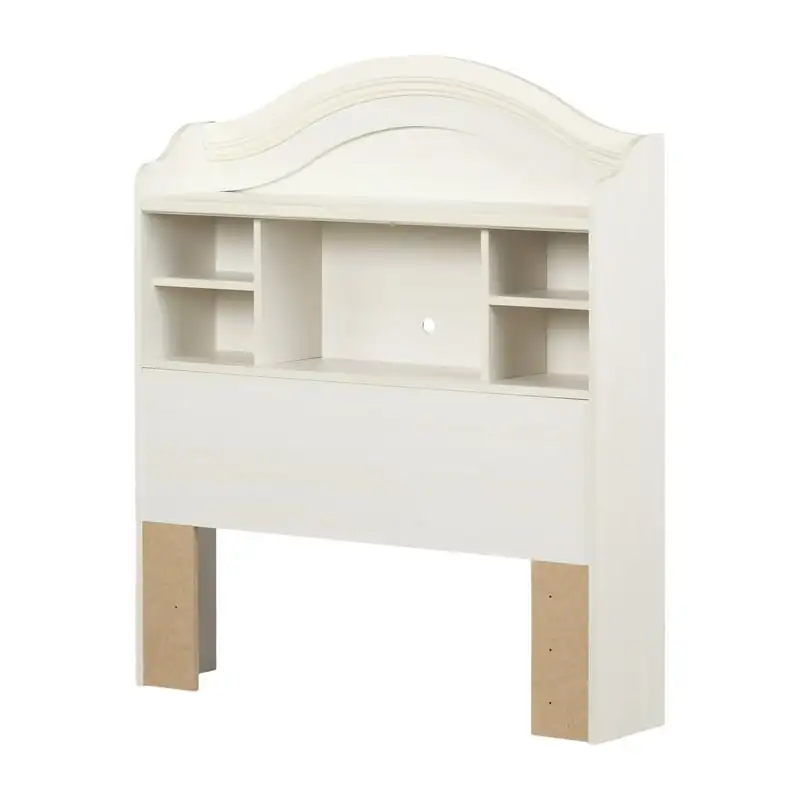 

Breeze Bookcase Headboard, Twin size, White Wash