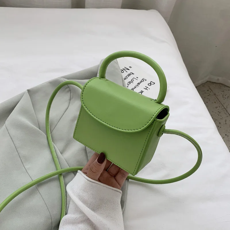 

Мини-сумка на одно плечо, с текстурой, однотонная